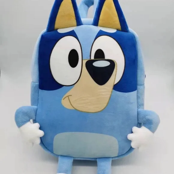 Kids Bluey Plush Backpack | Fun Mid-Size | Cute & Comfortable School Book Bag - Picture 2 of 6